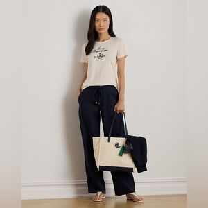 Lauren by Ralph Lauren Linen Wide-Leg Pant